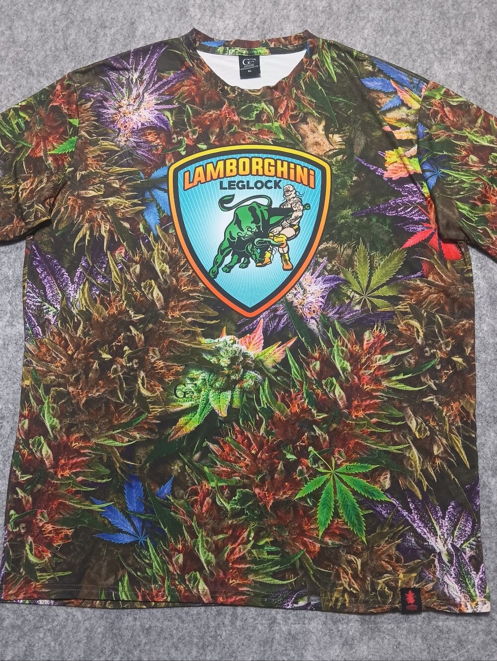 Ganjaflage Riff Raff Lamborghini Leglock Shirt Men's XL Short Sleeve Hip Hop Rap